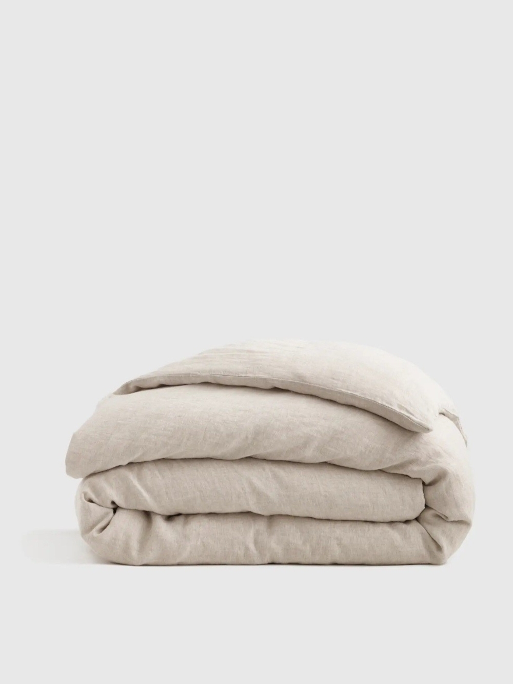 Quince European Linen Duvet Full/Queen Cover Used Natural Chambray